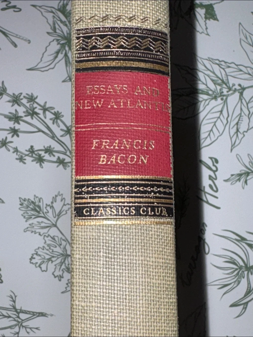 Vintage Essays and New Atlantis by Francis Bacon, publisher Walter J. Black 1942